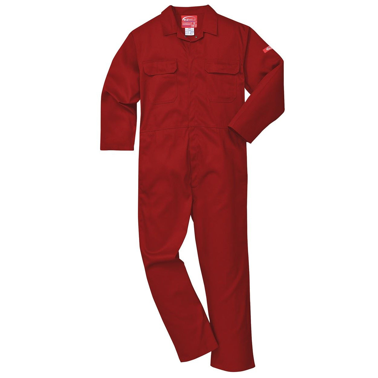 Portwest BIZ1 Bizweld Flame Resistant Coverall Red