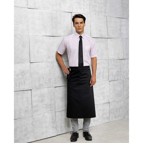 Premiere PR156 Unisex Bistro Waist Apron Black