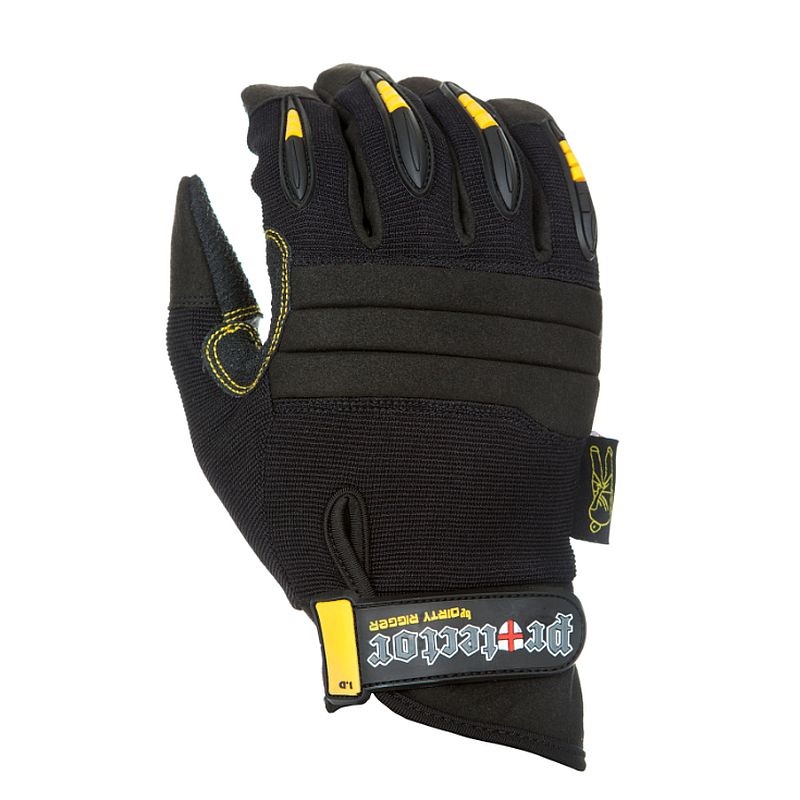 Dirty Rigger Dty-Protecv2 Impact Abrasion Cut Resistant Kevlar Full Finger Rigger Gloves