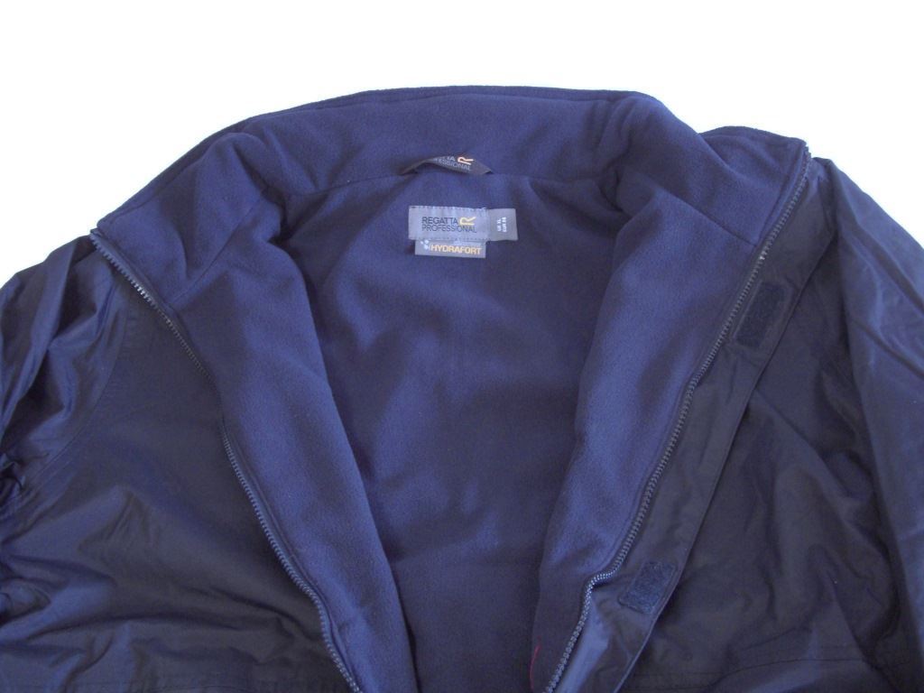 Regatta TRW297 Dover Men Jacket Waterproof Hydrafort Fleece Lined Navy