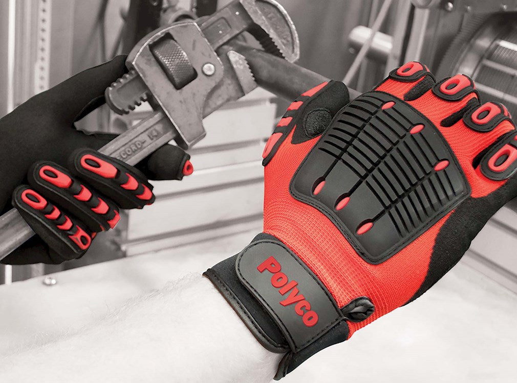 Polyco Impact Multi-Task E Mte Impact Protection Nitrile Palm Coating Nylon Gloves