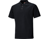 Dickies SH21220 Three button Polo Shirt Black