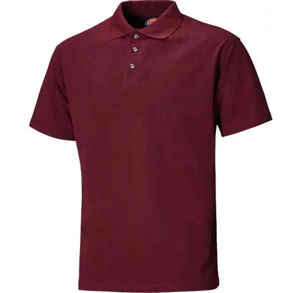 Dickies SH21220 Men Short Sleeve Polo Shirt Burgundy