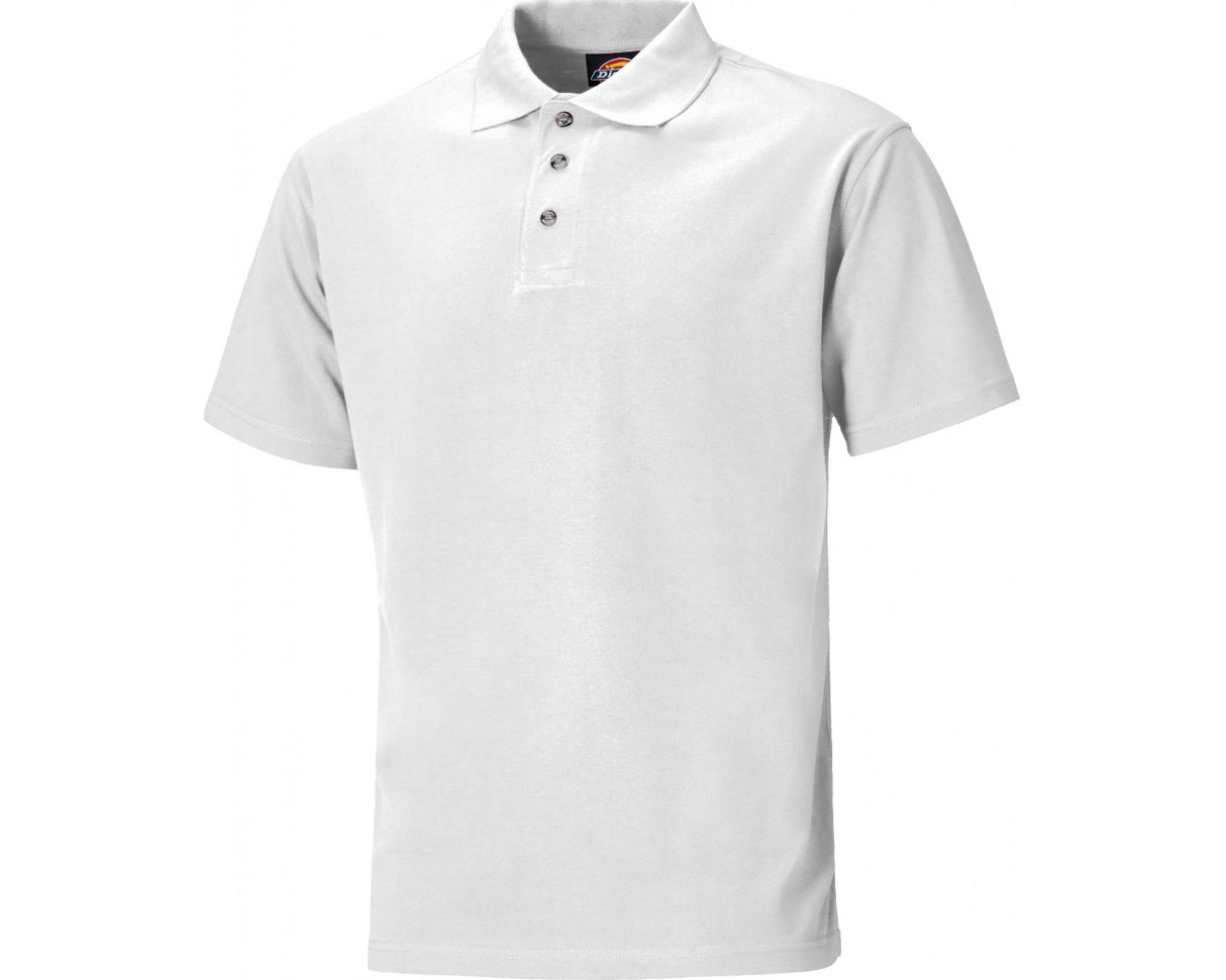 Dickies SH21220 Men Polo Shirt Polycotton Short Sleeve  White
