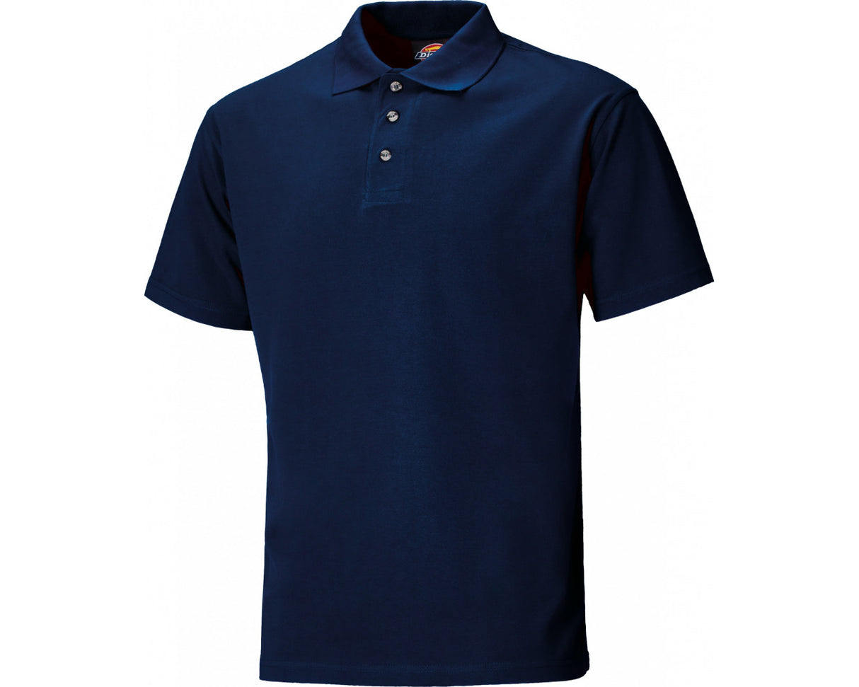 Dickies SH21220 Polycotton Work Uniform Casual Short Sleeve Polo Shirt Navy
