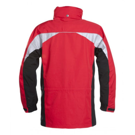 Sioen Tornhill 608Z Waterproof Windproof Breathable Rain Jacket Red/Black, Size - Small