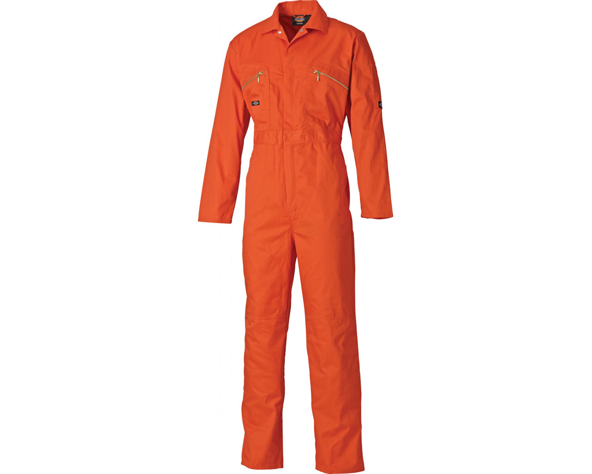 Dickies WD4839 Orange Redhawk Polycotton Coverall C/W Strips & Cuffs